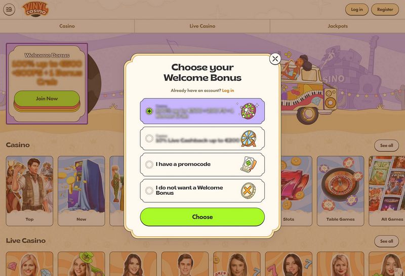 Recenzja kasyna Vinyl